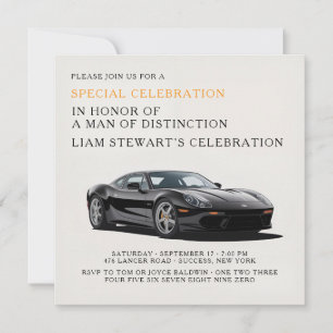 Lyxig körning Celebration Inbjudningar