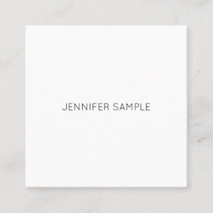 Lyxig Kreativ Modern Minimalistisk Design Enkel Fyrkantigt Visitkort