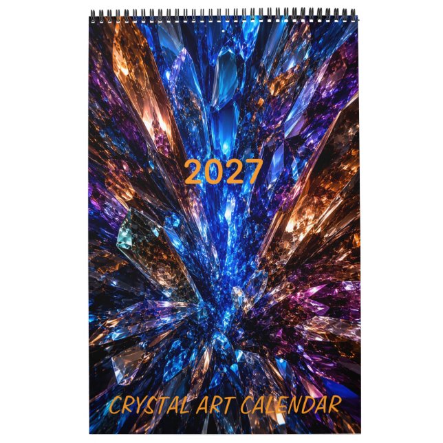 Lyxig kristalldjup 3D 2027 kalender (Omslag)