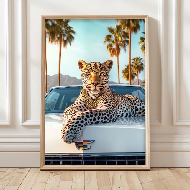 Lyxig Leopard Affischtryck, Maximalistisk Leopard Poster (Skapare uppladdad)
