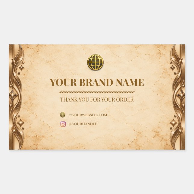 Lyxig marinblå marmor silver rektangel box etikett (Framsida)