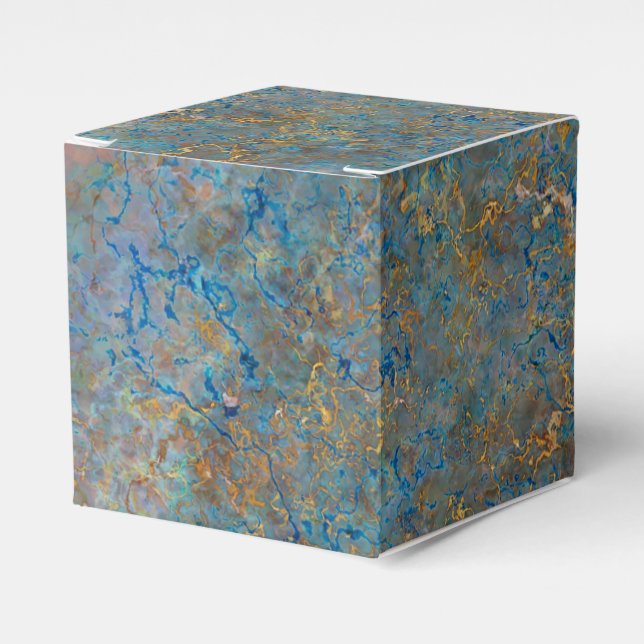 Lyxig marmor för Lapis Lazuli Presentaskar (Framsidan Sidan)