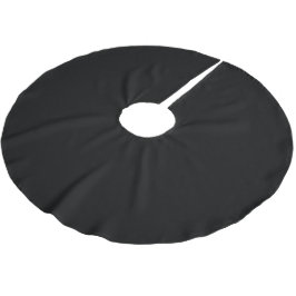 Lyxig minimalist svart julkollektion julgransmatta borstad polyester