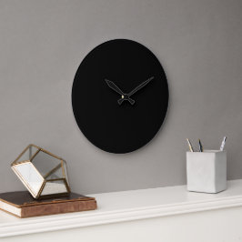 Lyxig minimalist svart julkollektion stor klocka