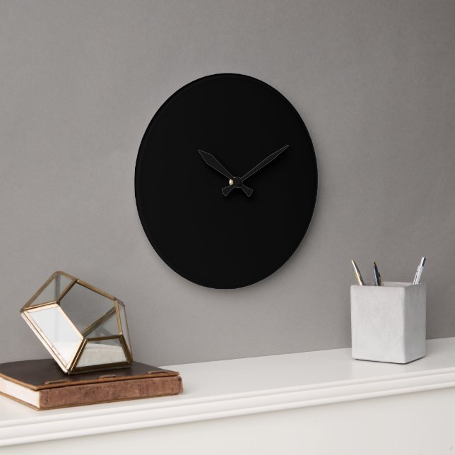 Lyxig minimalist svart julkollektion stor klocka (Kontor)