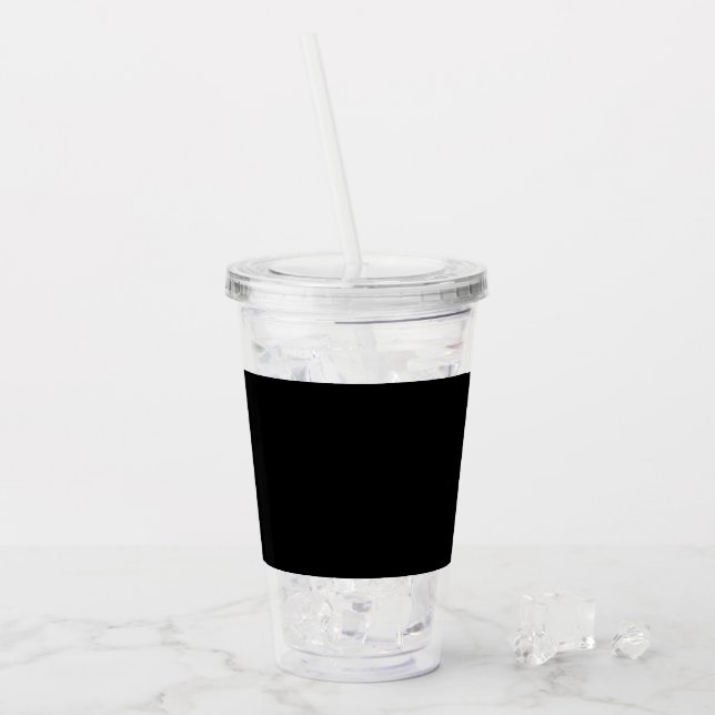 Lyxig minimalist svart julkollektion take away mugg (Framsida Ice)