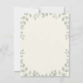 Lyxig Minimalistisk Botanisk Eukalyptus Bröllopsin