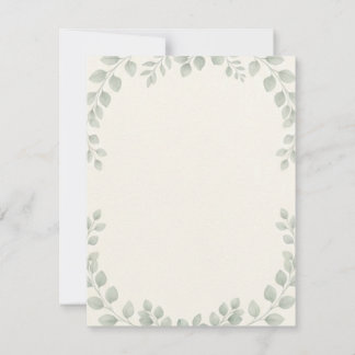 Lyxig Minimalistisk Botanisk Eukalyptus Bröllopsin