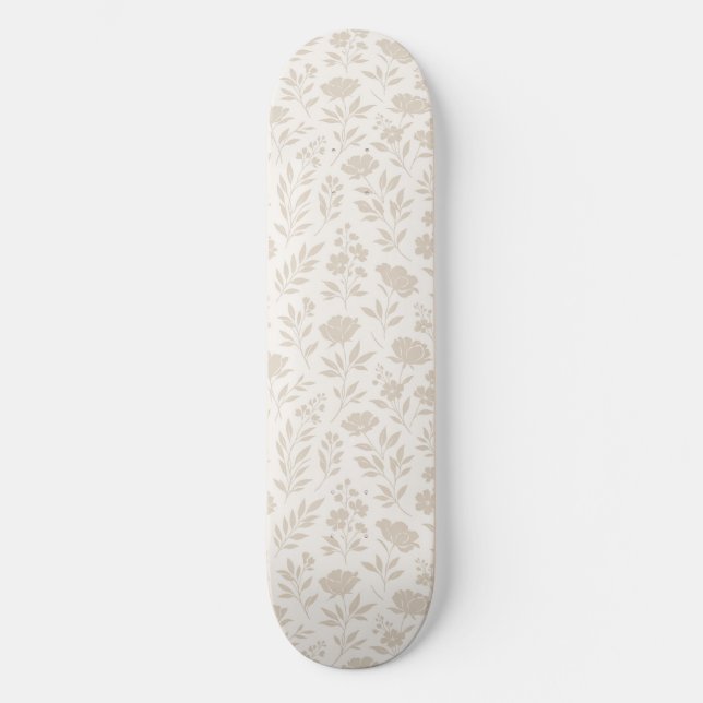 Lyxig Minimalistisk Botanisk Mönster Mini Skateboard Bräda 18,5 Cm (Framsida)