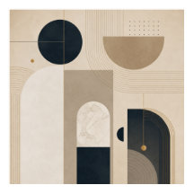Lyxig minimalistisk geometrisk abstrakt design i N