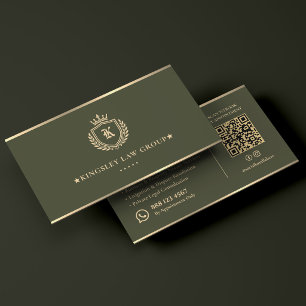 Lyxig mobil notarius advokat Green Crest Law Firm Visitkort