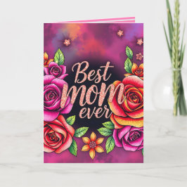 Lyxig Modern Blommig Presentkollektion Kort
