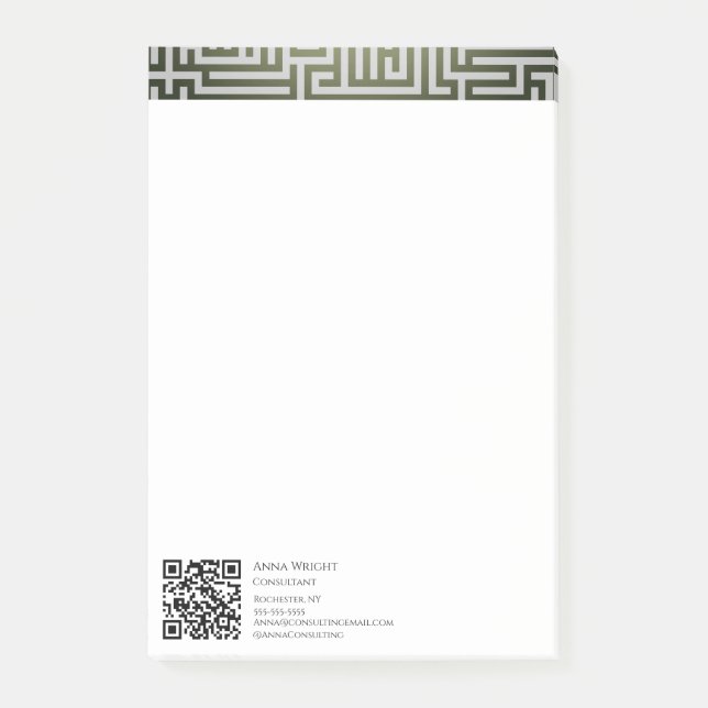 Lyxig Modern Geometrisk  Post-it Block (Framsida)