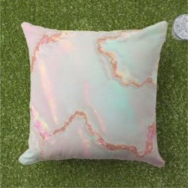 Lyxig Modern Rosa Mjuk Mint Guld Kollektion Kudde