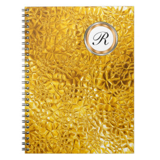Lyxig Monogramanteckningsbokjournal Anteckningsbok Med Spiral