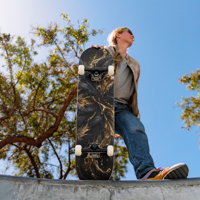 Lyxig Mörk Glamour  Mini Skateboard Bräda 18,5 Cm (Utomhus 1)