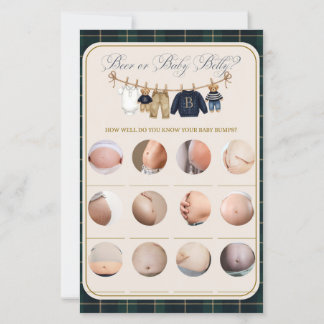 Lyxig Nalle Plaid Bebis Shower Roligt Spel