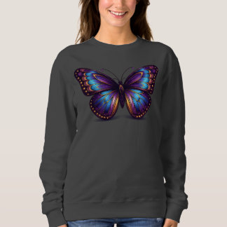 Lyxig Neon Fjäril Dam T Shirt