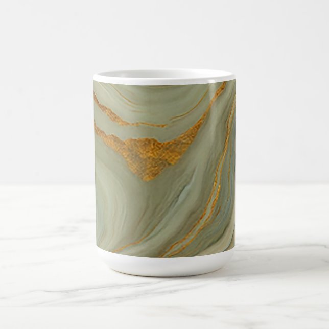 Lyxig Onyx Med Guld Och Grönt Kaffemugg (Center)