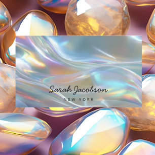 Lyxig Opal Iridescent Stil Visitkort