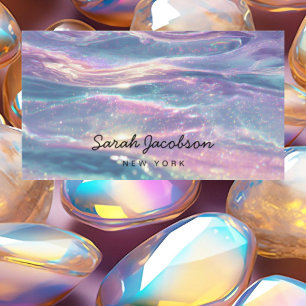 Lyxig Opal Iridescent Stil Visitkort