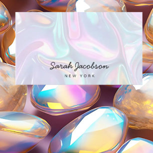 Lyxig Opal Iridescent Stil Visitkort