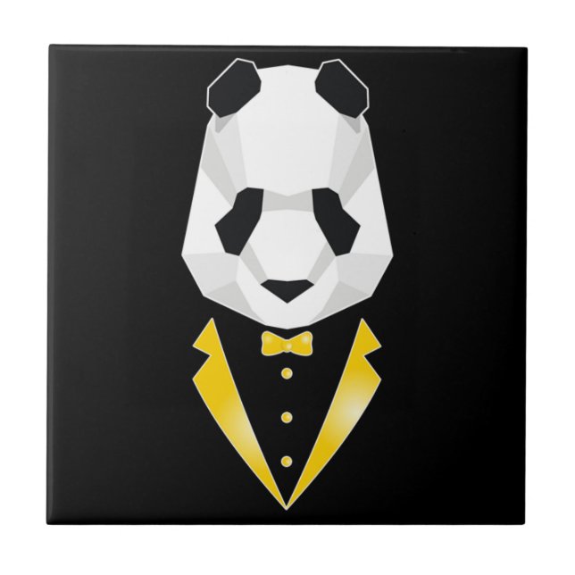 Lyxig Panda Kakelplatta (Framsidan)