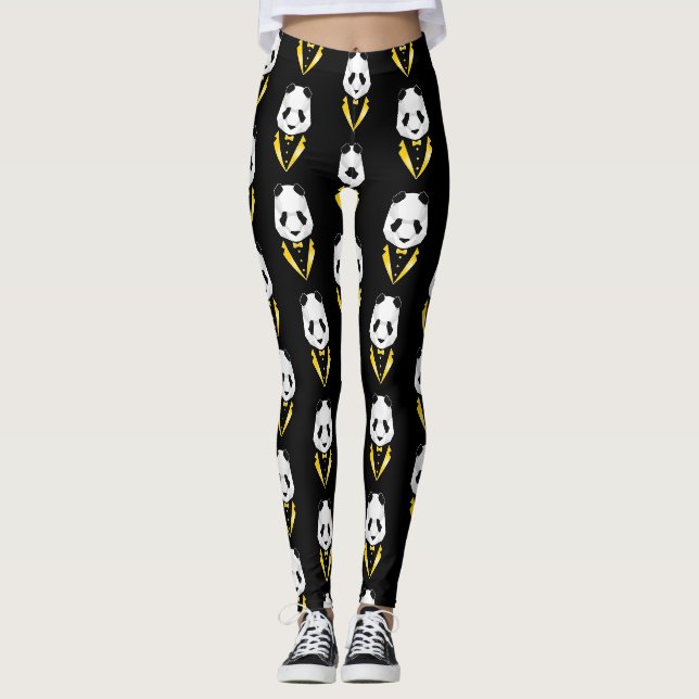 Lyxig Panda Leggings (Framsida)