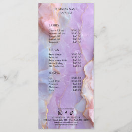 Lyxig Pastell Marmor Ögonfrans Artist Salong Prisl Meny