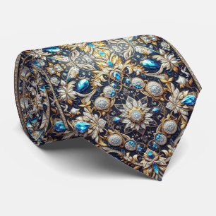 Lyxig persisk designerstil Falsk silkesnäcka Slips