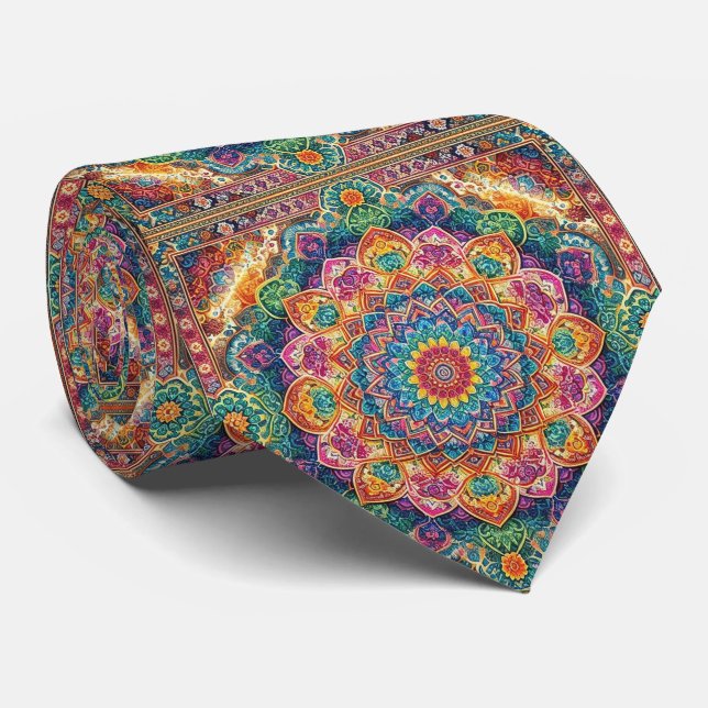 Lyxig persisk designerstil | Falsksilkesband Slips (Rullad)