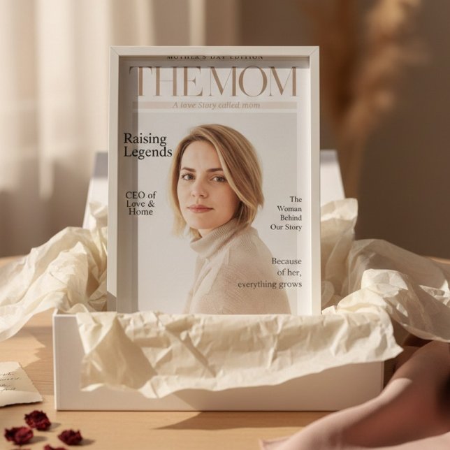 Lyxig Personlig Tidningsomslag för Mors Dag Poster (Skapare uppladdad)