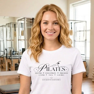 Lyxig Pilates De Grundläggande Principerna T Shirt