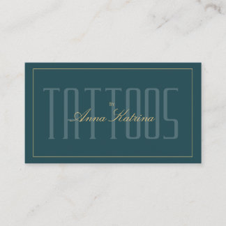 Lyxig Premiummöte med tatueringsartist Visitkort