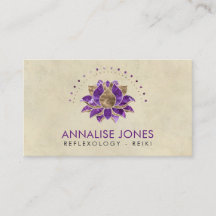 Lyxig purpurfärgad Amethyst och guld- lotusblomma