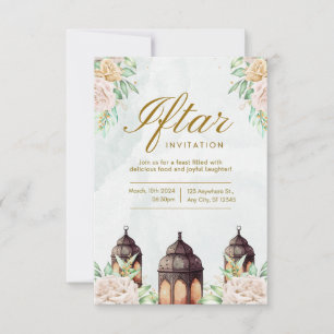 Lyxig Ramadan Iftar-inbjudan   Elegant islamisk Kort