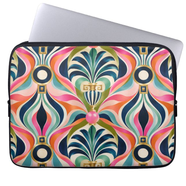 Lyxig Retro Mod Laptoppskydd Laptop Fodral (Framsidan)