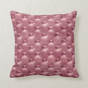 Lyxig rik Glam för BrightPink ro Tufted läder Kudde