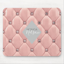 lyxig ro guld tuftad monogram musmatta