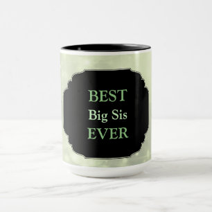 Lyxig Rosa 'Bästa stora syster någonsin' design Mugg
