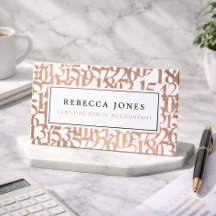 Lyxig Rosa Guld CPA Minimalistisk