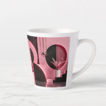 Lyxig Rosa och Svart Geometrisk Designpresent