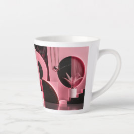 Lyxig Rosa och Svart Geometrisk Designpresent
