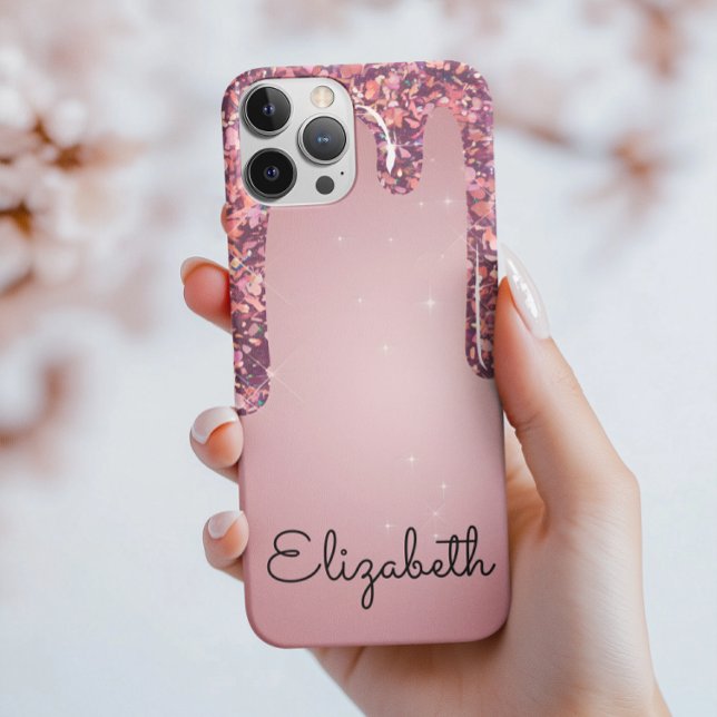Lyxig Roséguld Droppande Glitter (Skapare uppladdad)