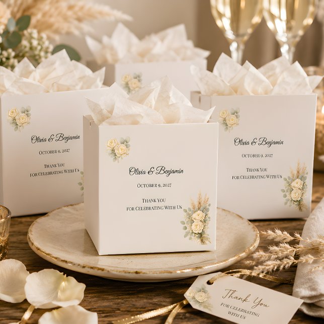 Lyxig Rustik Bröllop  Presentaskar (Part of the luxury rustic wedding theme collection, favor box)