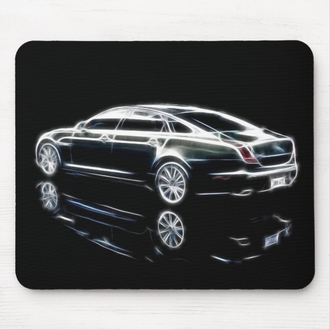 Lyxig Sedan för jaguar XJ Mousepad 2011 Musmatta (Framsidan)