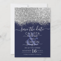 Lyxig Silver Marin Glitter Konfetti Bröllop