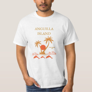 Lyxig Sommarskjorta för Anguilla Ö i Karibien T Shirt