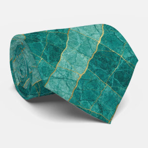 Lyxig stentyring Turkos, teal & guldmarmor Slips