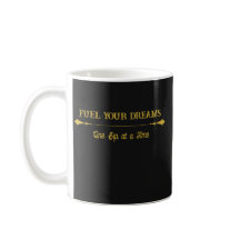 Lyxig svart blå guld kaffemugg